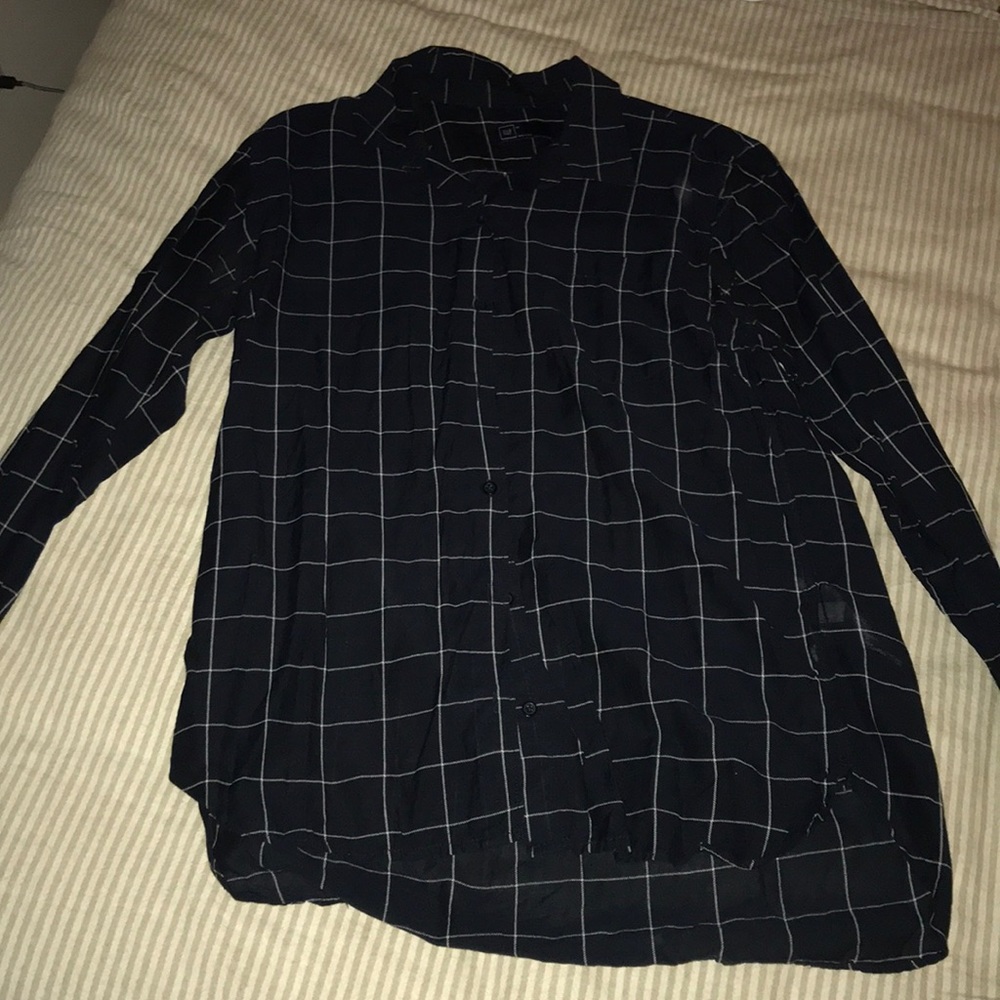 Plaid button down